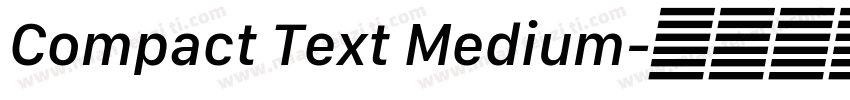 Compact Text Medium字体转换